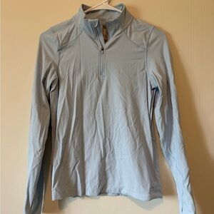 Light Blue Quarter-Zip Pullover